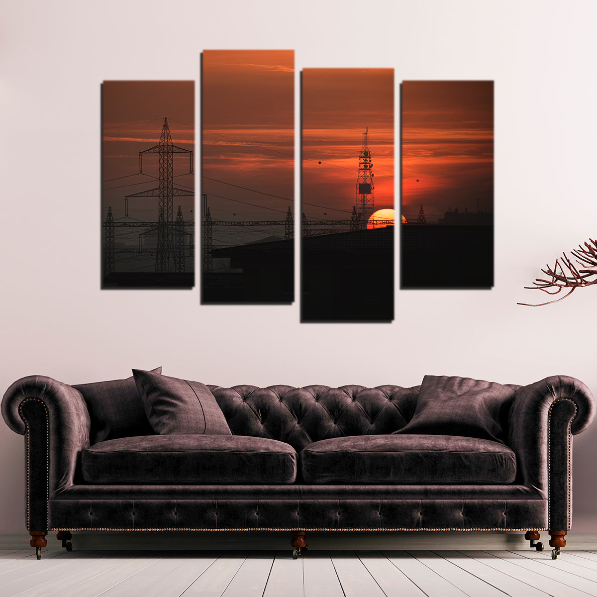 Bucharest Sunset 2 Wall Art
