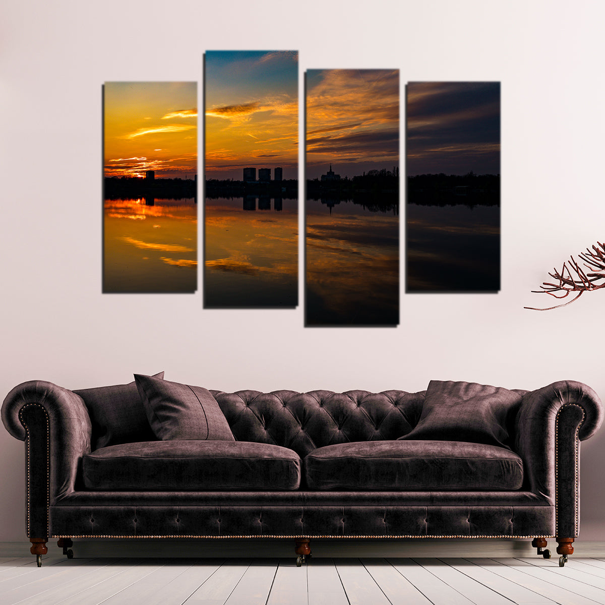 Bucharest Sunset 4 Wall Art