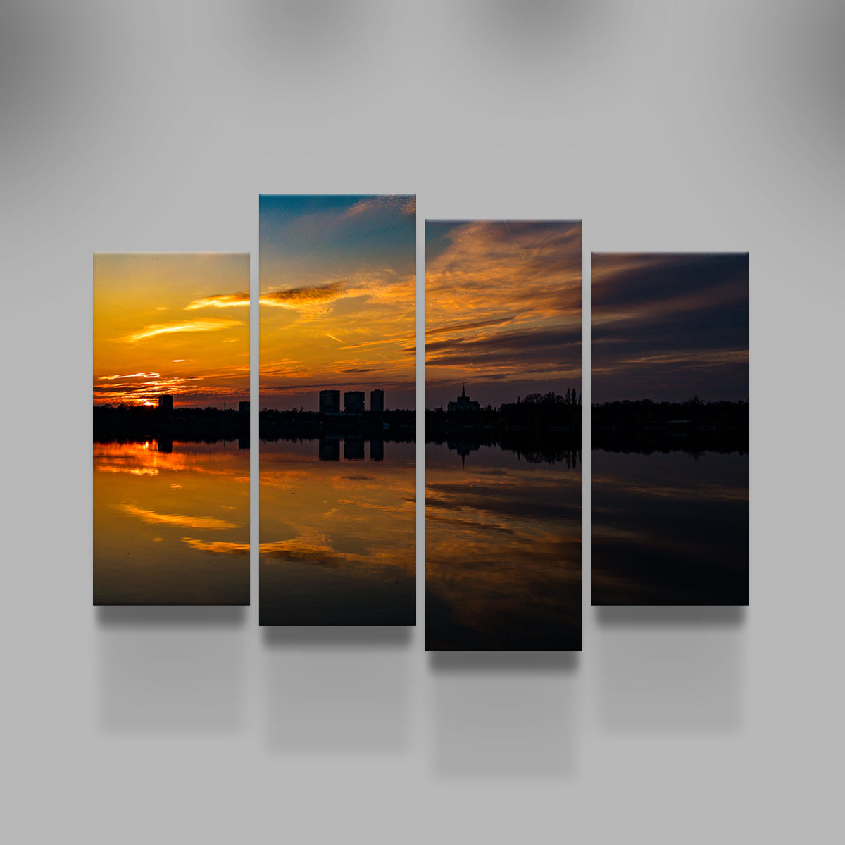 Bucharest Sunset 4 Wall Art