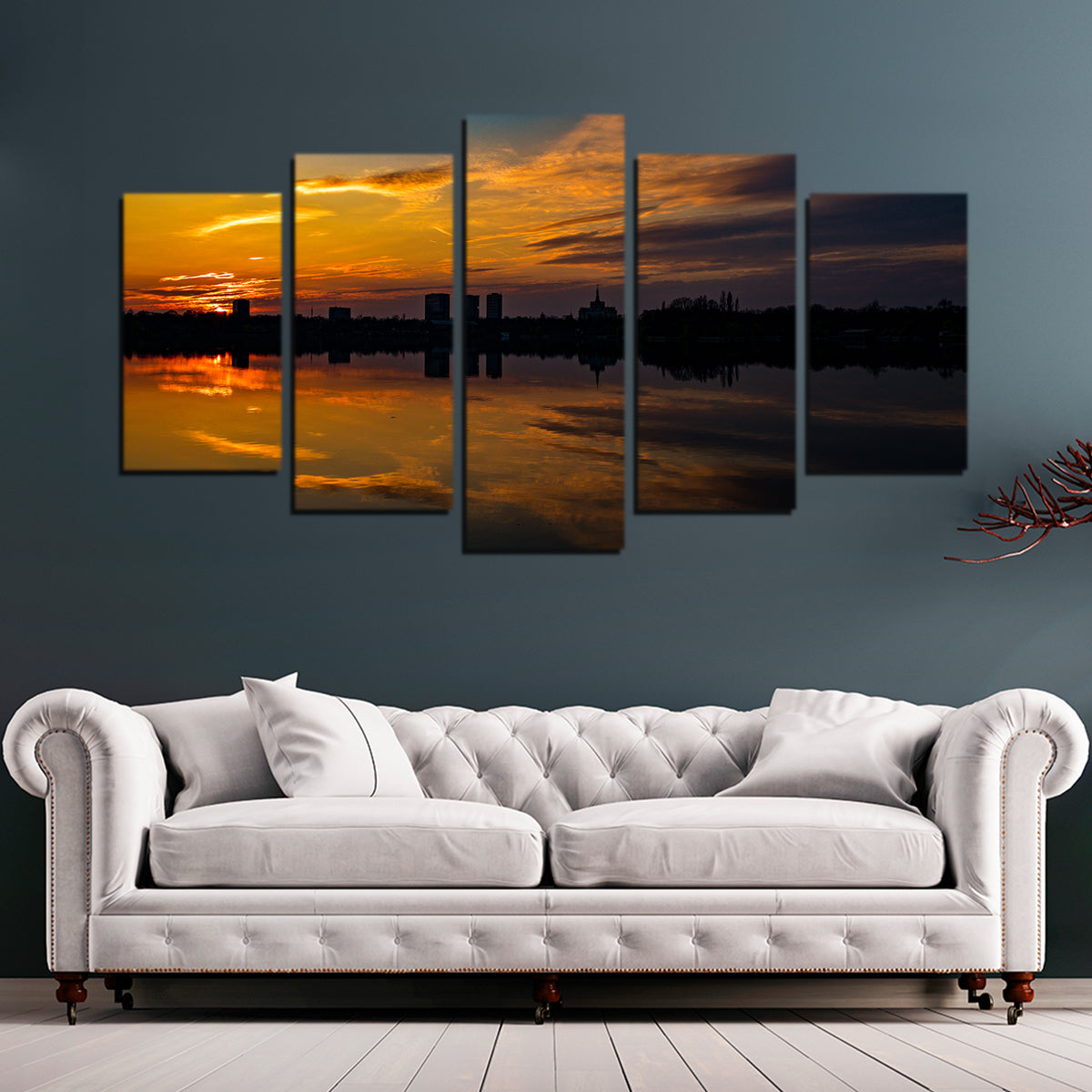 Bucharest Sunset 4 Wall Art