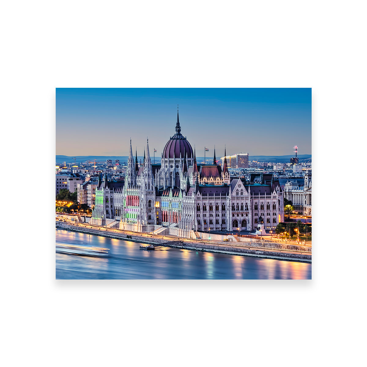 Budapest Sunset Wall Art