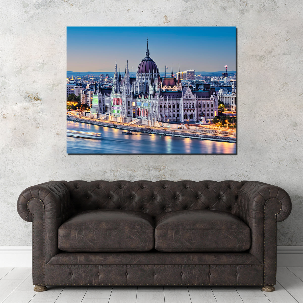 Budapest Sunset Wall Art