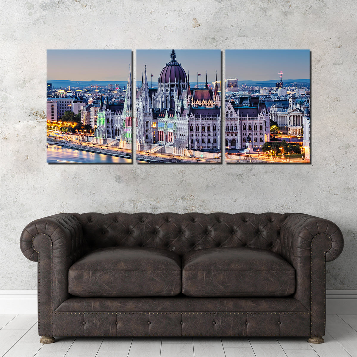 Budapest Sunset Wall Art