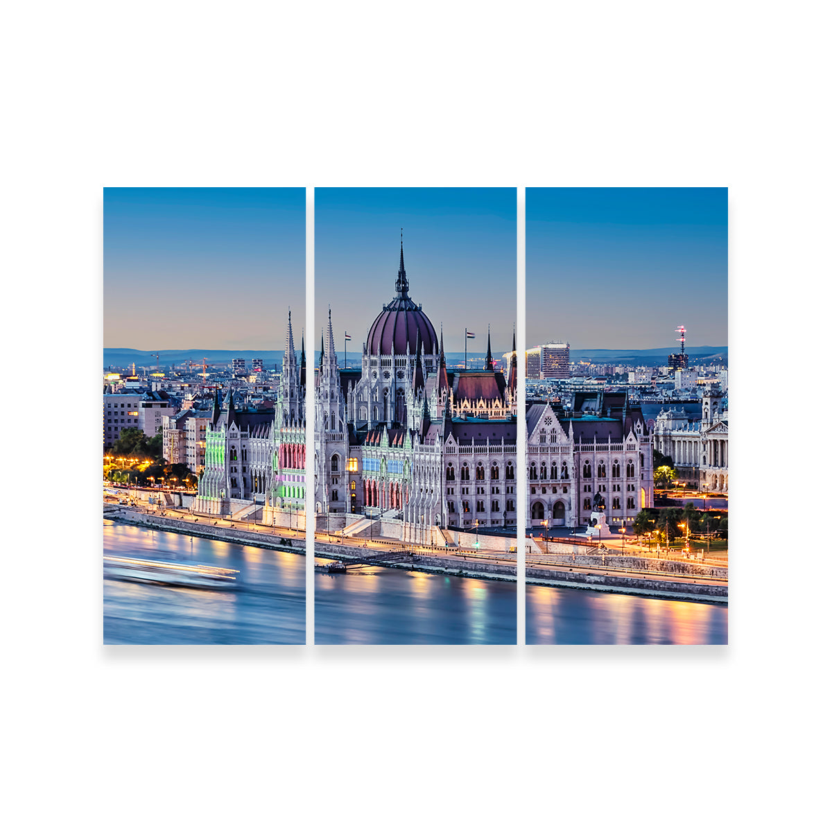 Budapest Sunset Wall Art