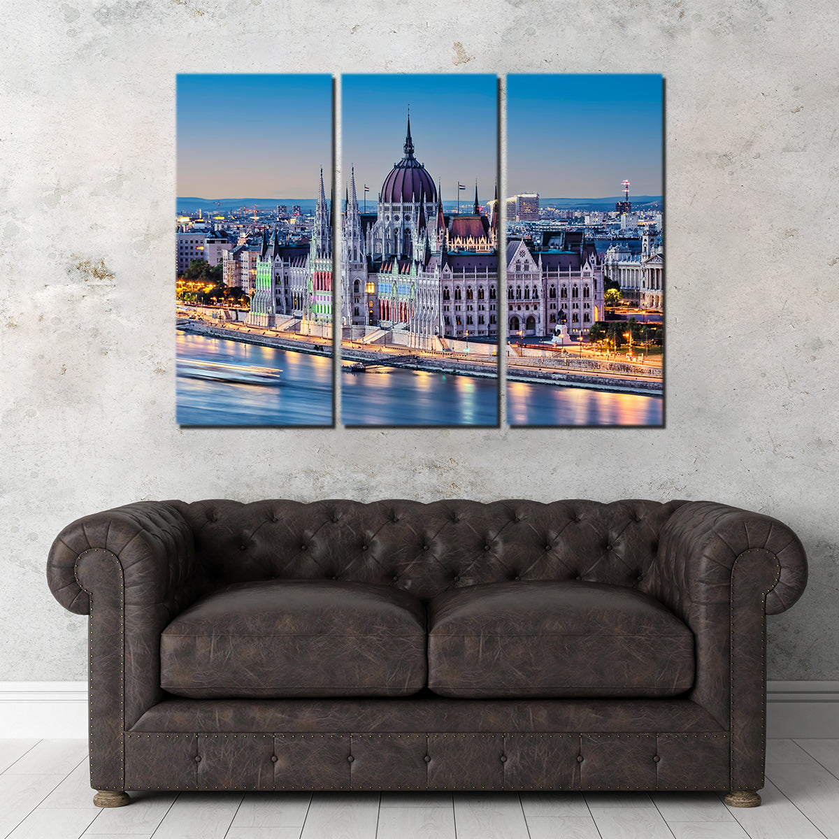Budapest Sunset Wall Art