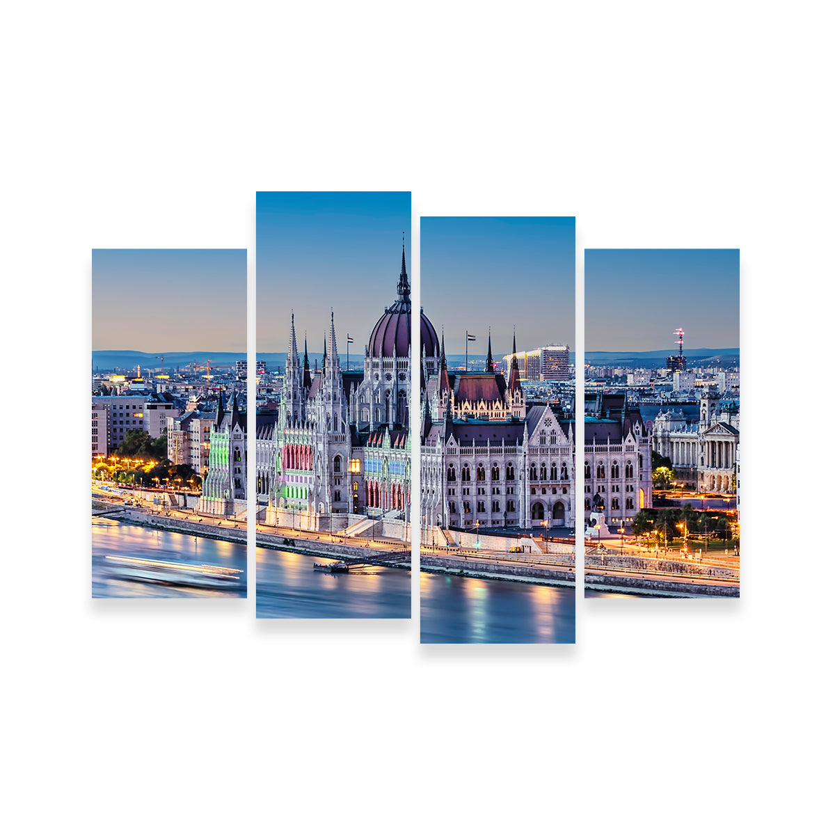 Budapest Sunset Wall Art