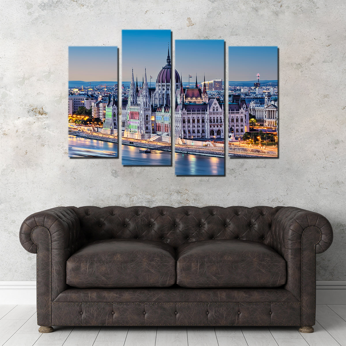 Budapest Sunset Wall Art