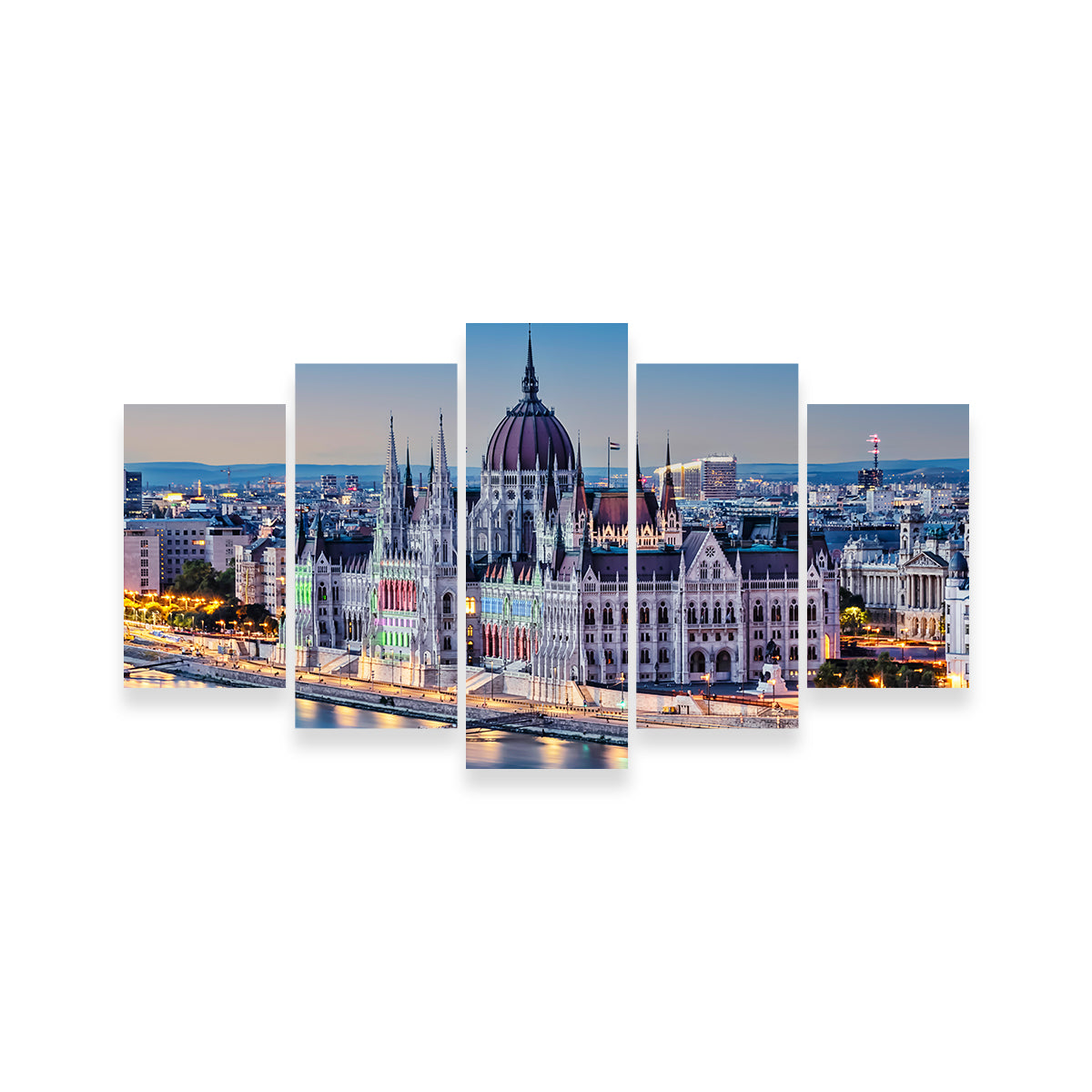 Budapest Sunset Wall Art