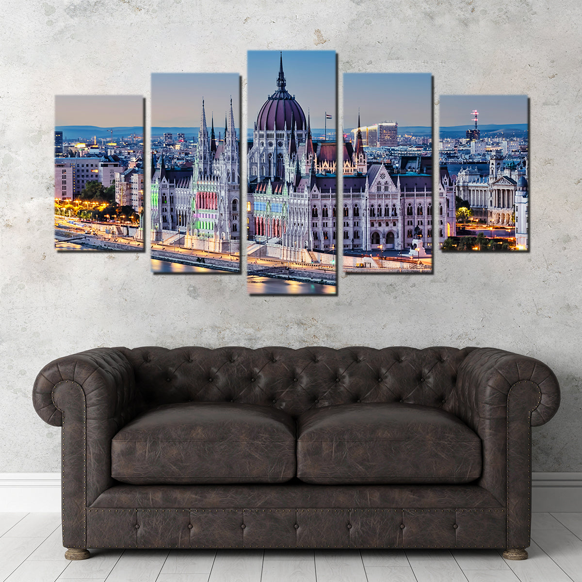 Budapest Sunset Wall Art