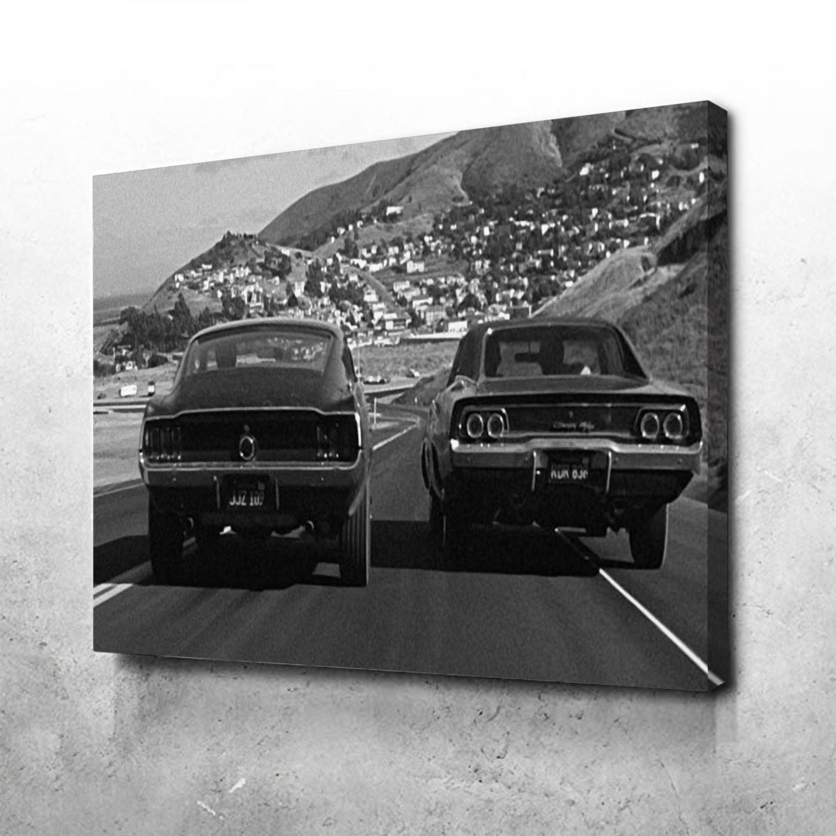 Car Chase Bullitt Wall Art