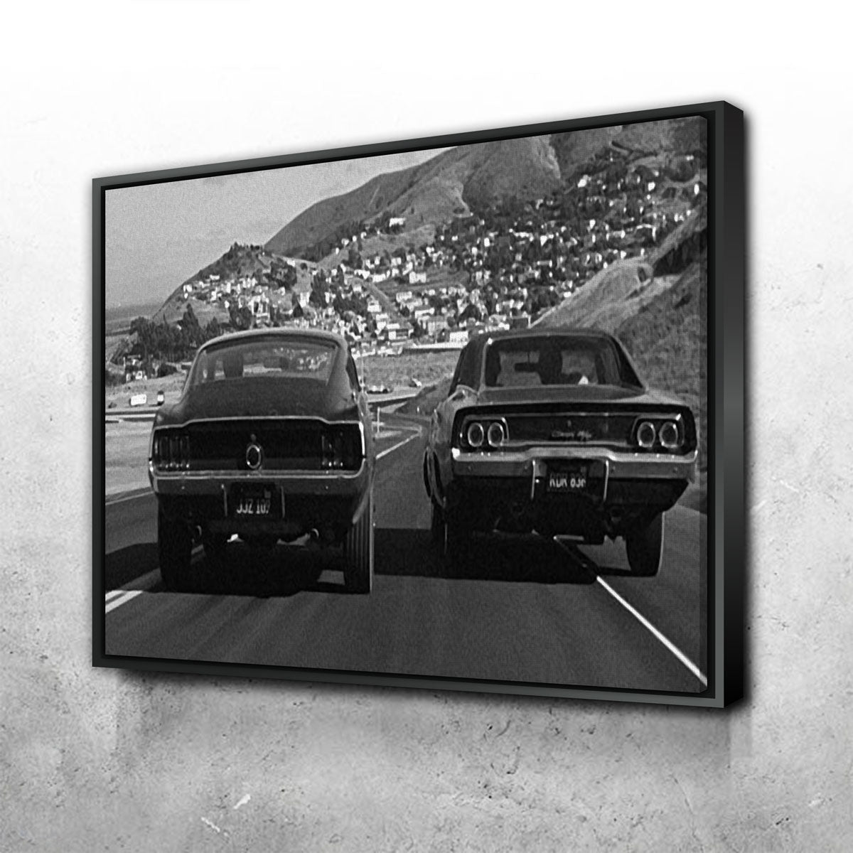 Car Chase Bullitt Wall Art