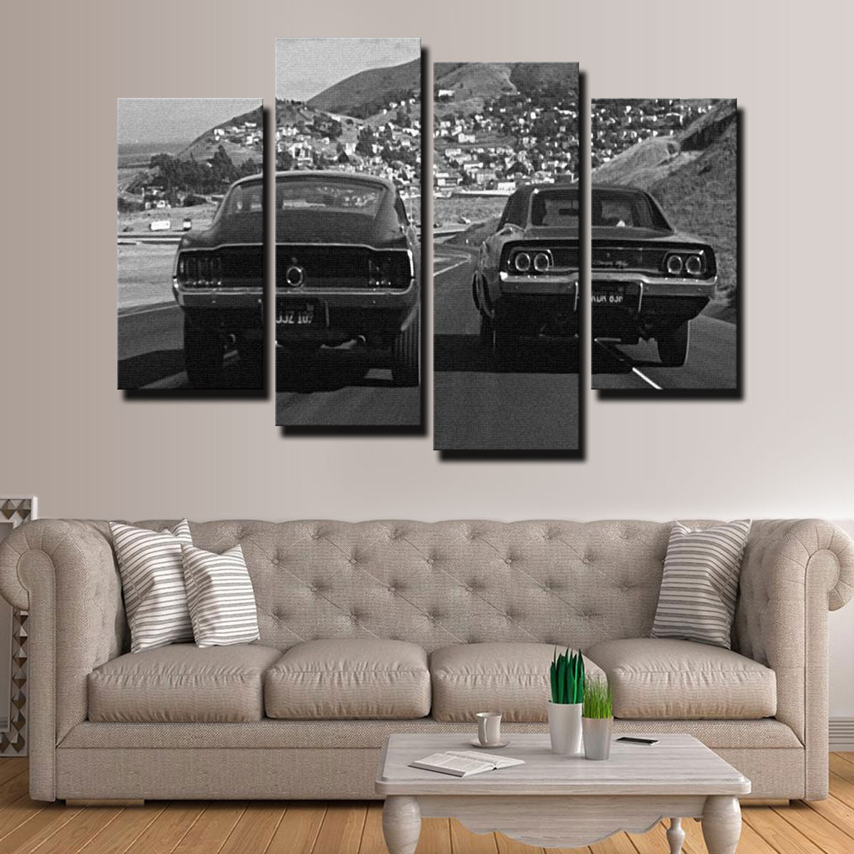 Car Chase Bullitt Wall Art