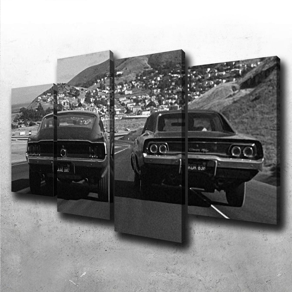 Car Chase Bullitt Wall Art