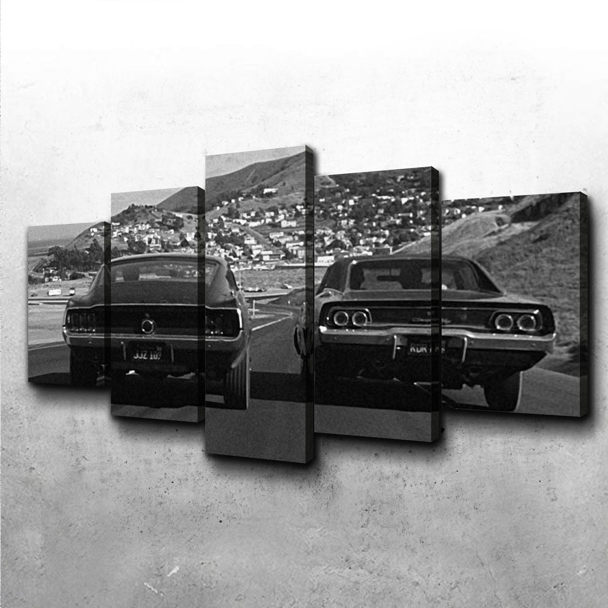 Car Chase Bullitt Wall Art