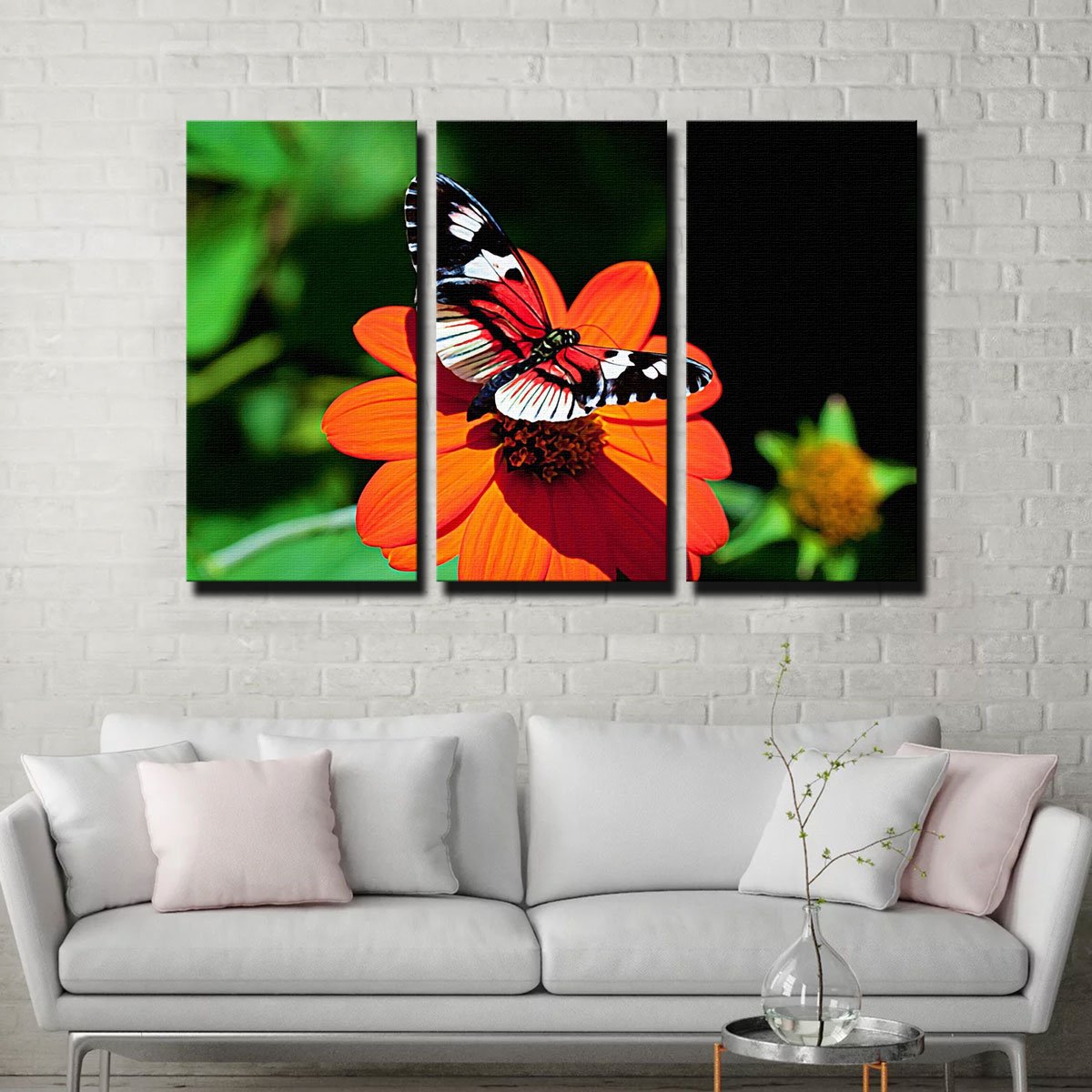 Vibrant Butterfly Canvas Set