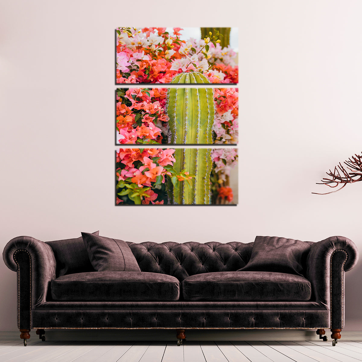 Cactus & Flowers Wall Art