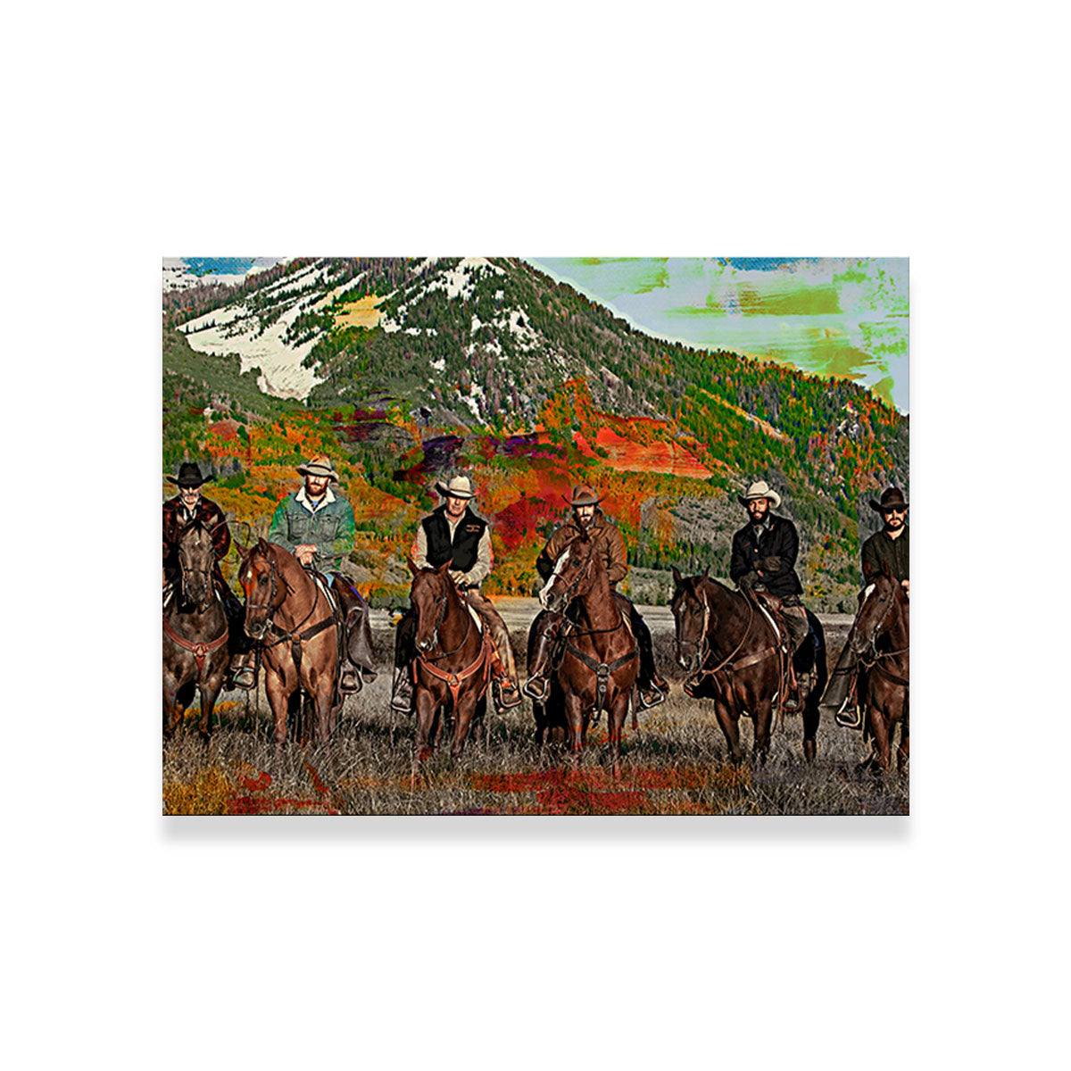 Yellowstone Horse Lineup Wall Art