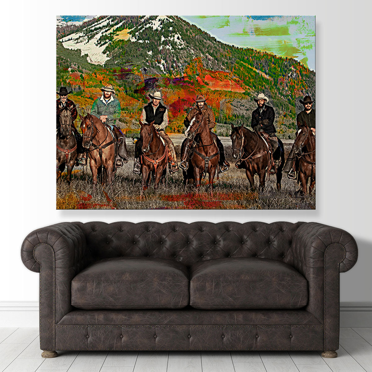 Yellowstone Horse Lineup Wall Art