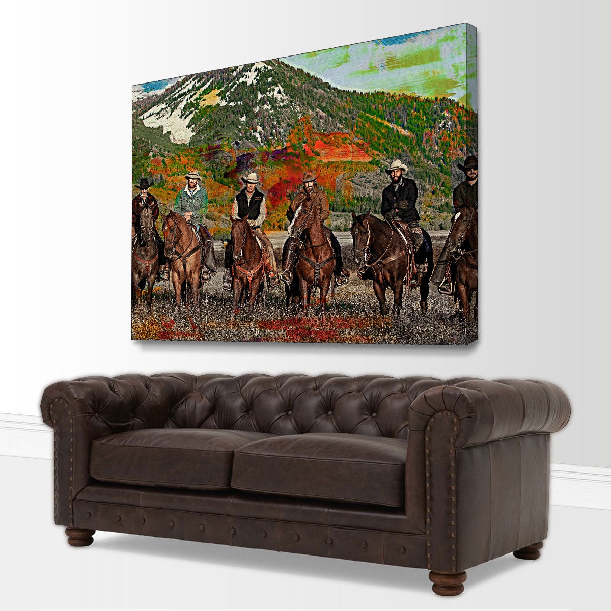Yellowstone Horse Lineup Wall Art