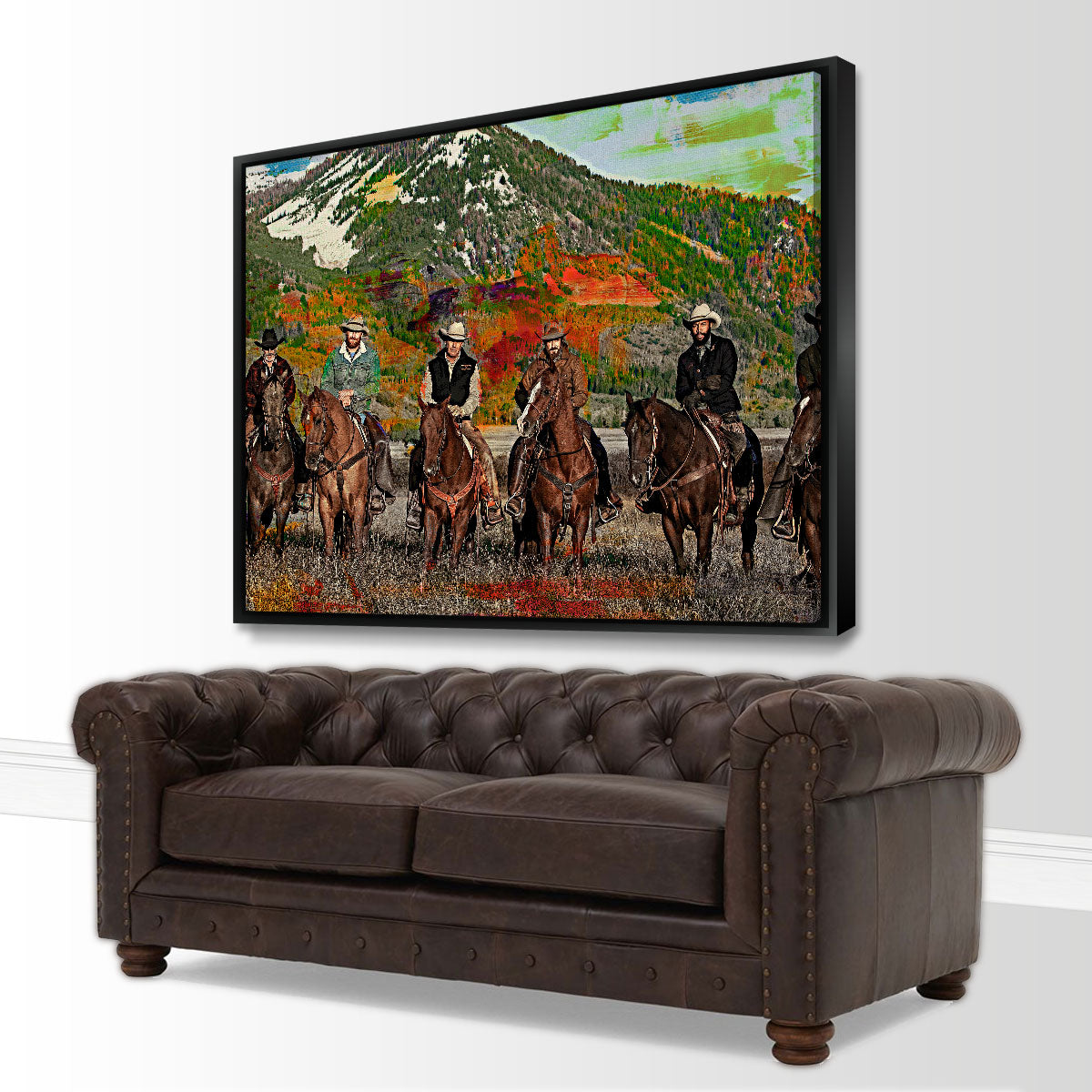 Yellowstone Horse Lineup Wall Art