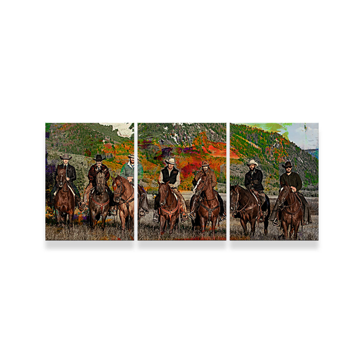 Yellowstone Horse Lineup Wall Art