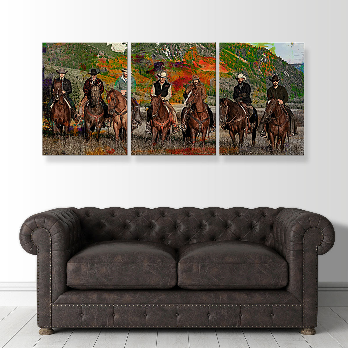 Yellowstone Horse Lineup Wall Art