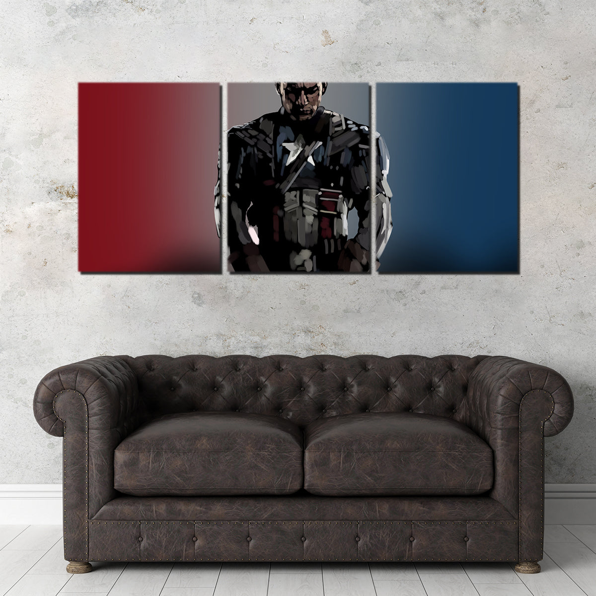 Cap and His Shield Wall Art