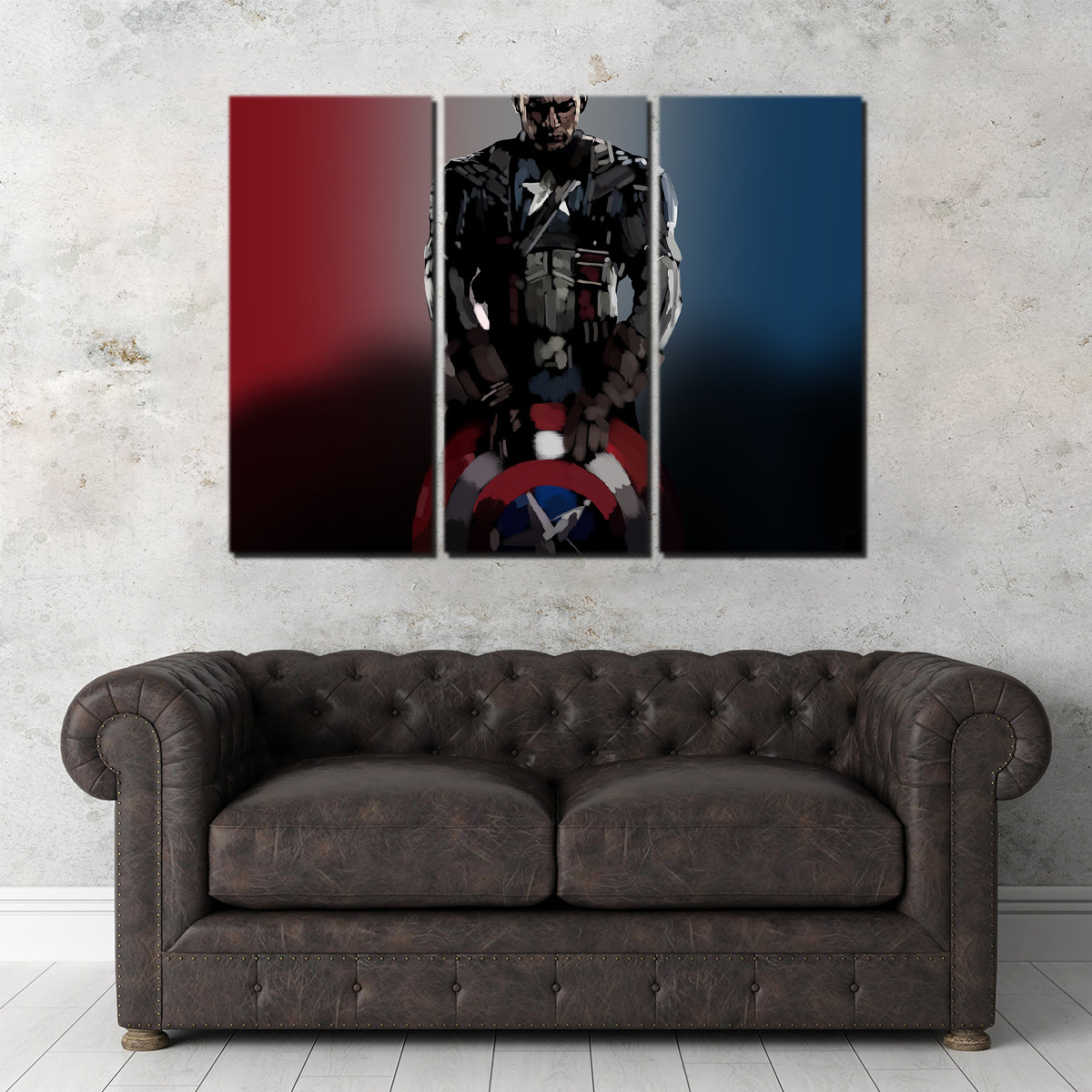Cap and His Shield Wall Art