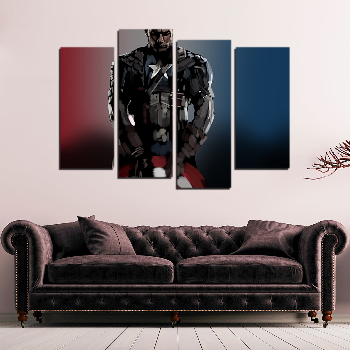 Cap and His Shield Wall Art