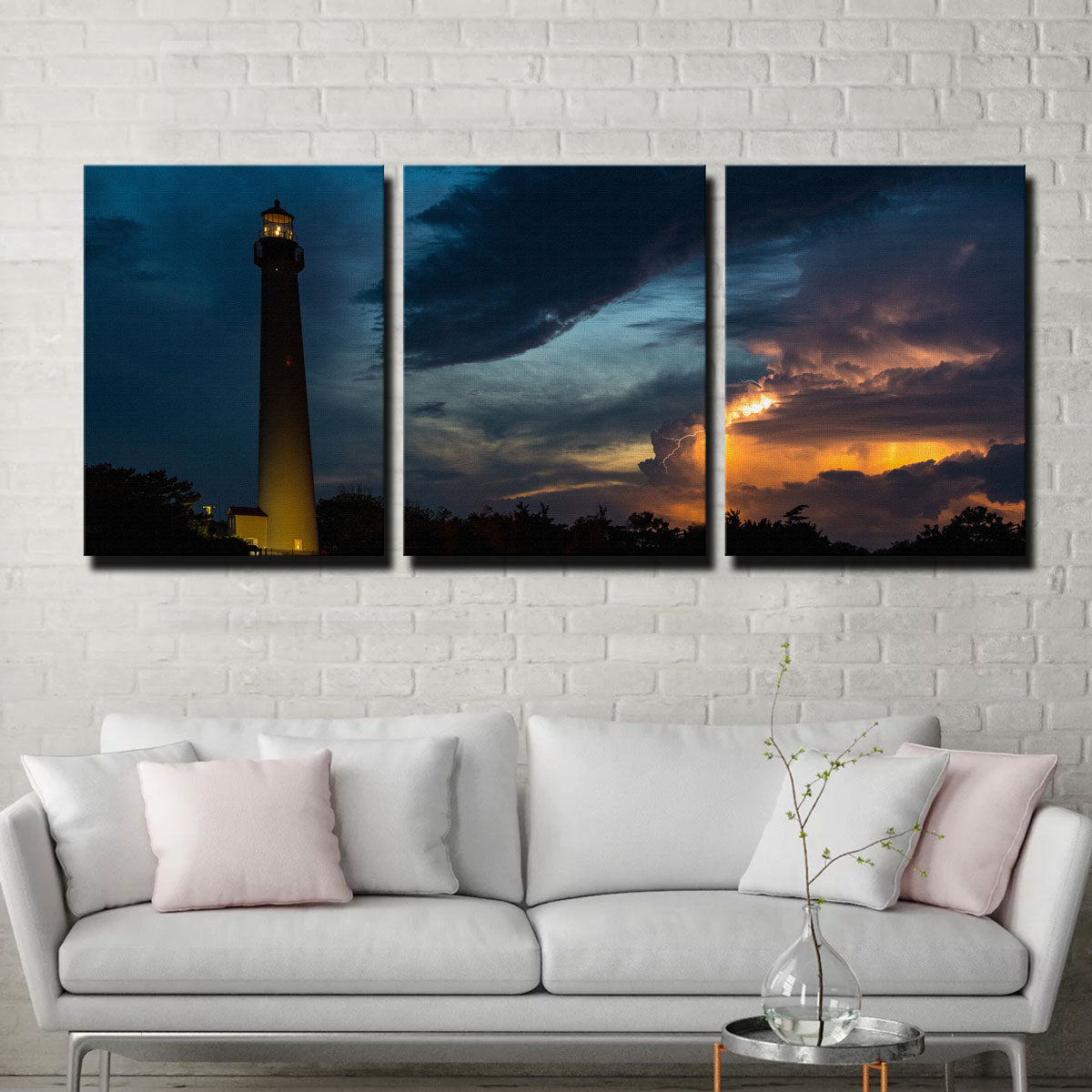 Cape May Lighthouse Canvas Set