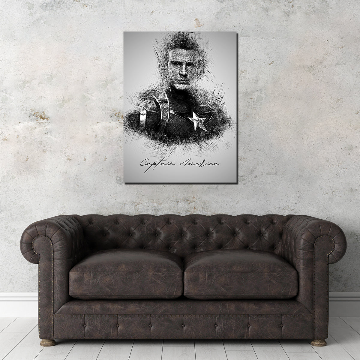 Captain America Evans Wall Art