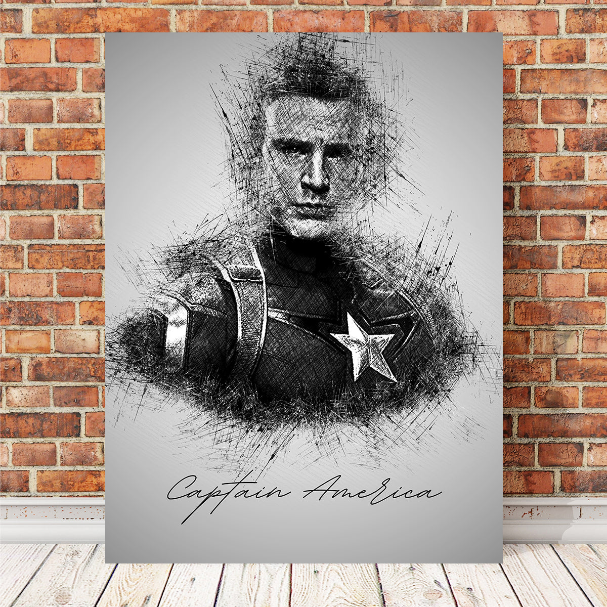 Captain America Evans Wall Art