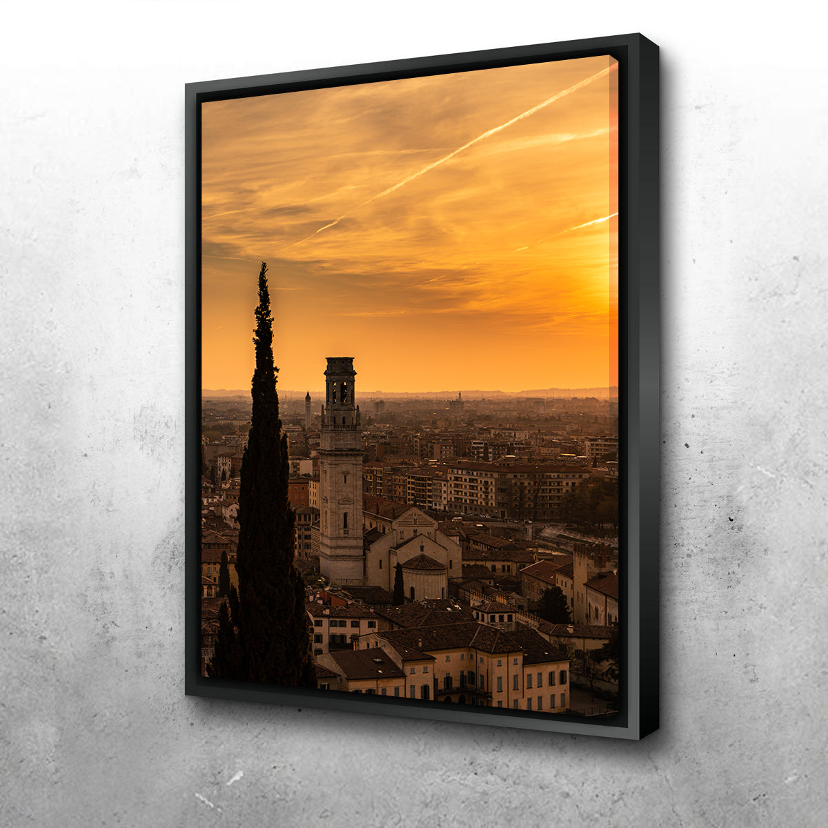 Castel San Pietro at Sunset Wall Art