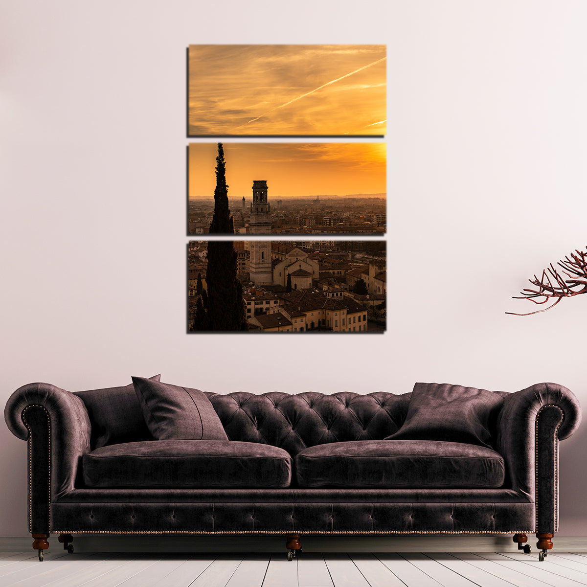 Castel San Pietro at Sunset Wall Art