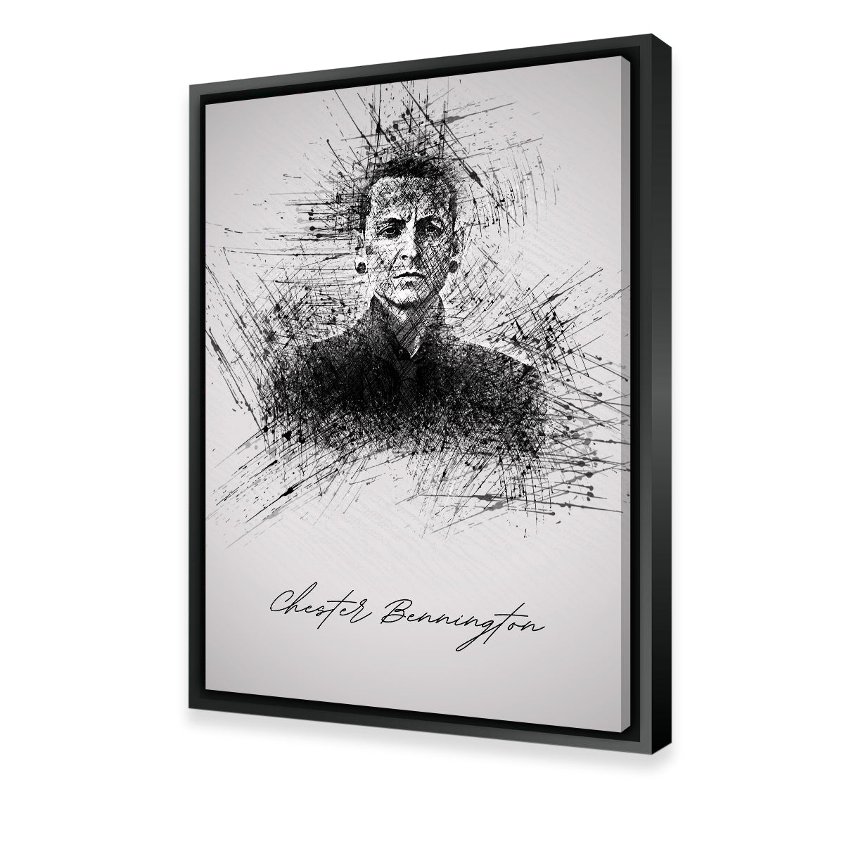 Chester Bennington Sketch Wall Art