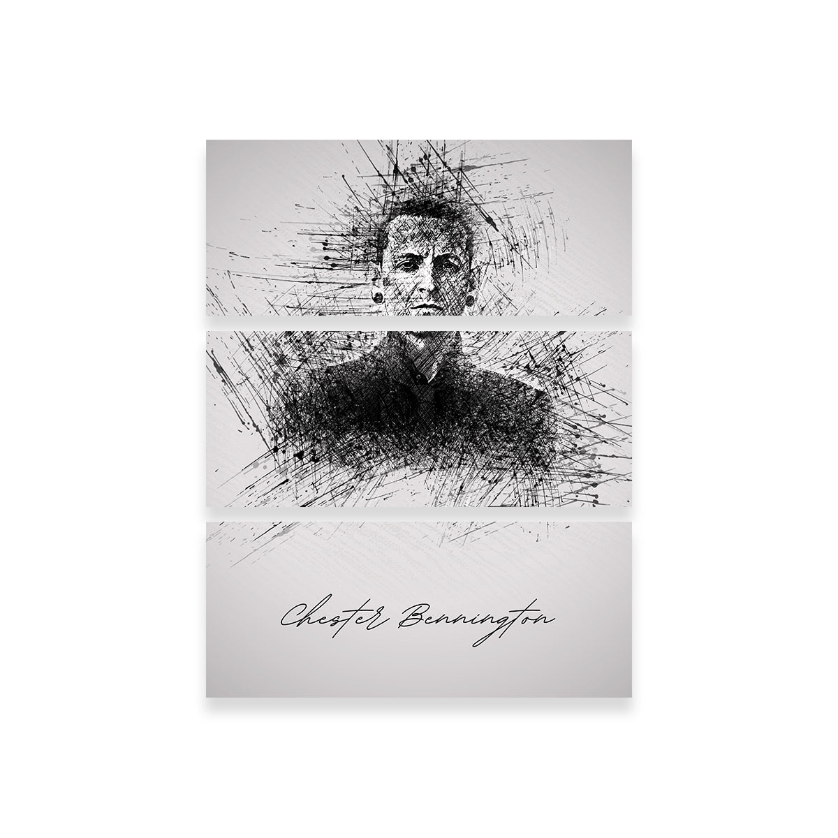 Chester Bennington Sketch Wall Art