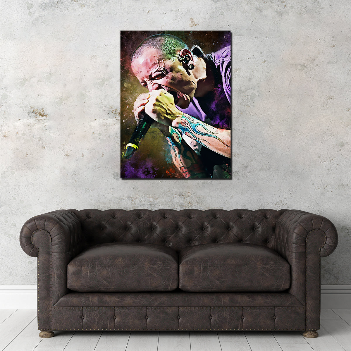 Chester Bennington Paint Wall Art