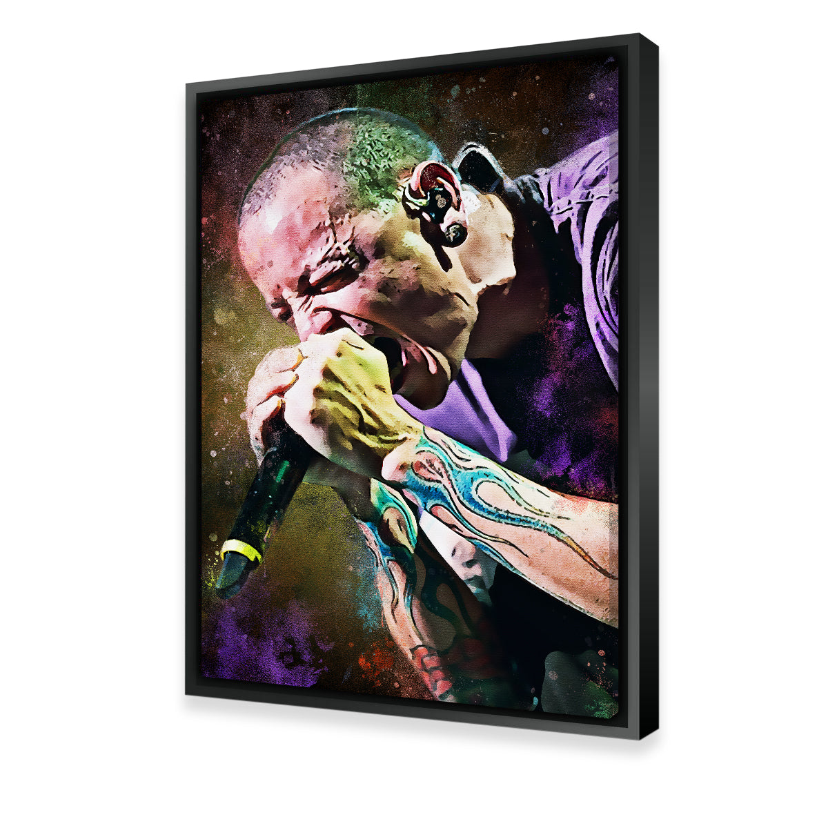 Chester Bennington Paint Wall Art