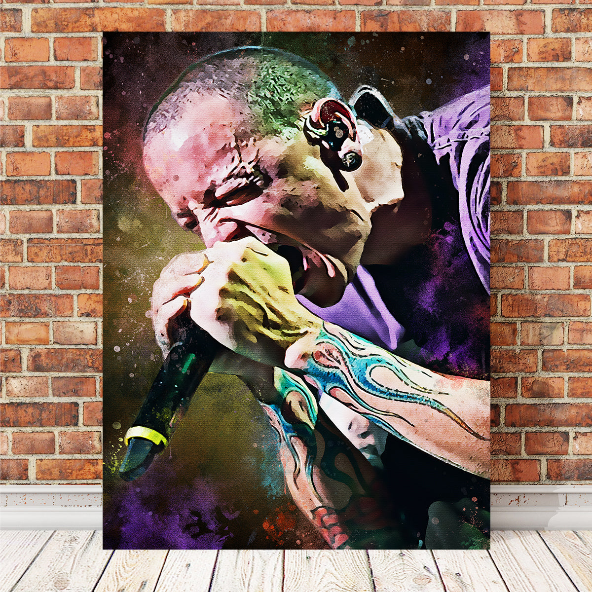 Chester Bennington Paint Wall Art