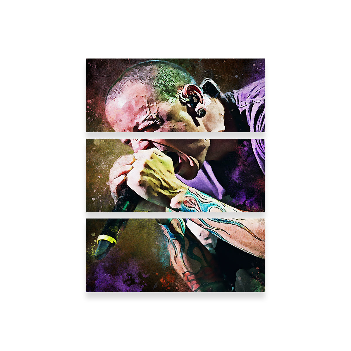 Chester Bennington Paint Wall Art