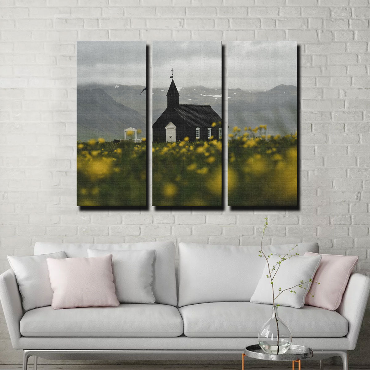 Church Flowers Wall Art