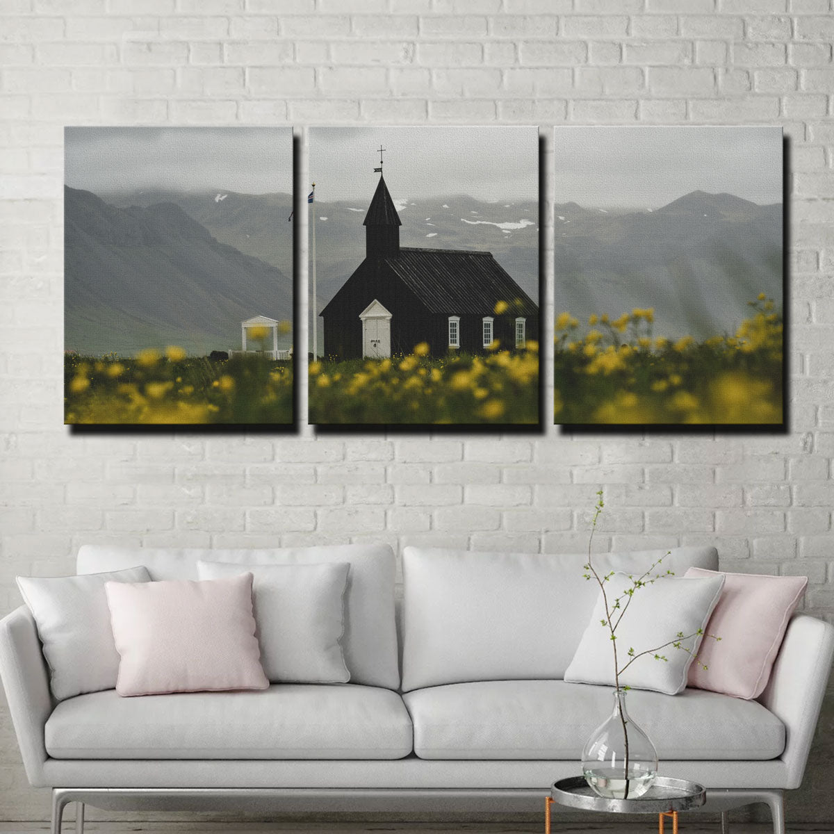 Church Flowers Wall Art