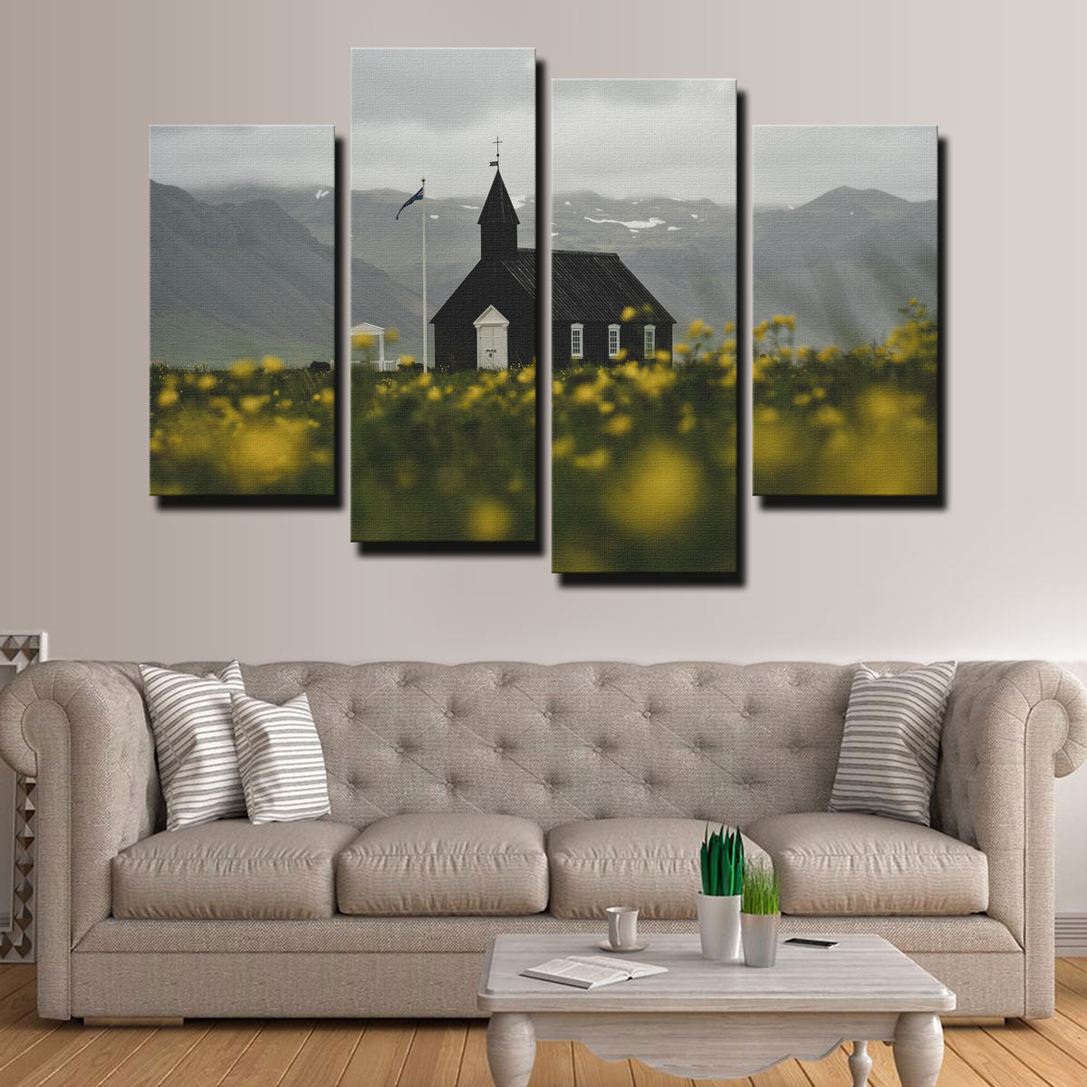 Church Flowers Wall Art