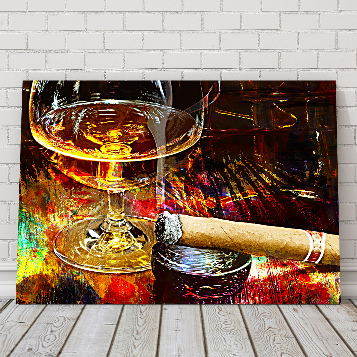 Cigar and Whiskey Wall Art
