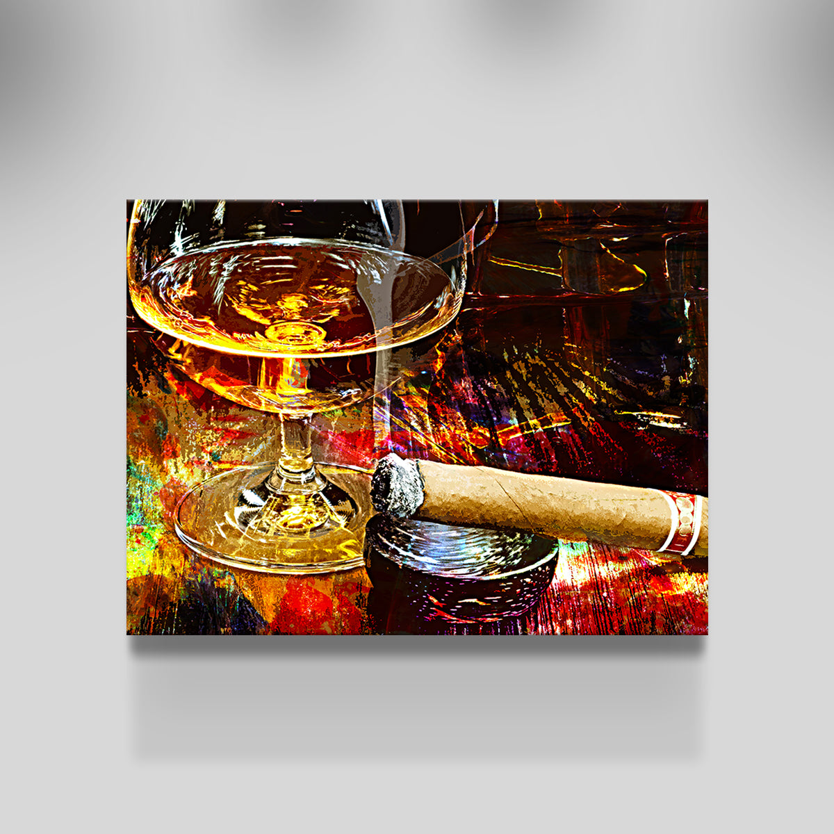 Cigar and Whiskey Wall Art