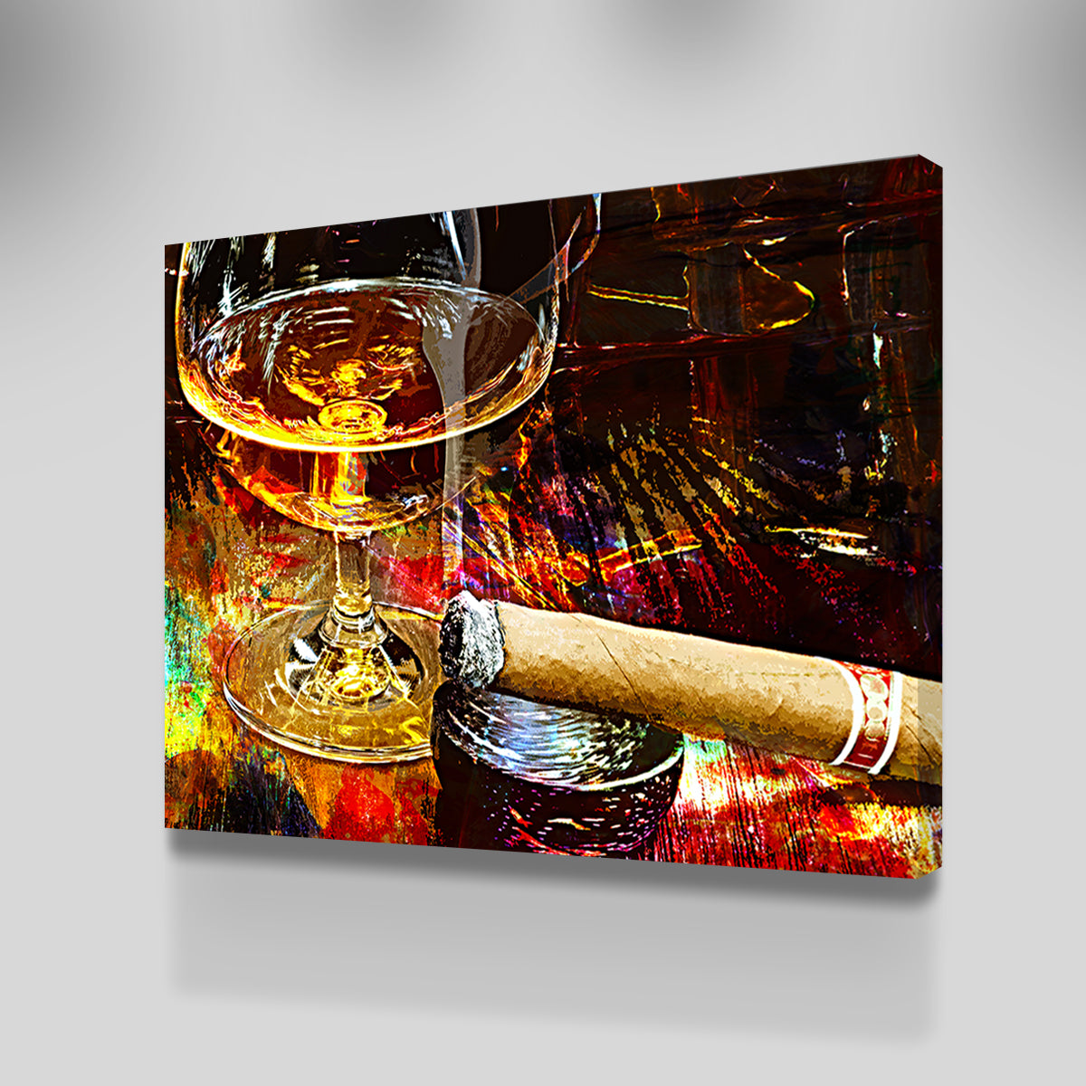 Cigar and Whiskey Wall Art