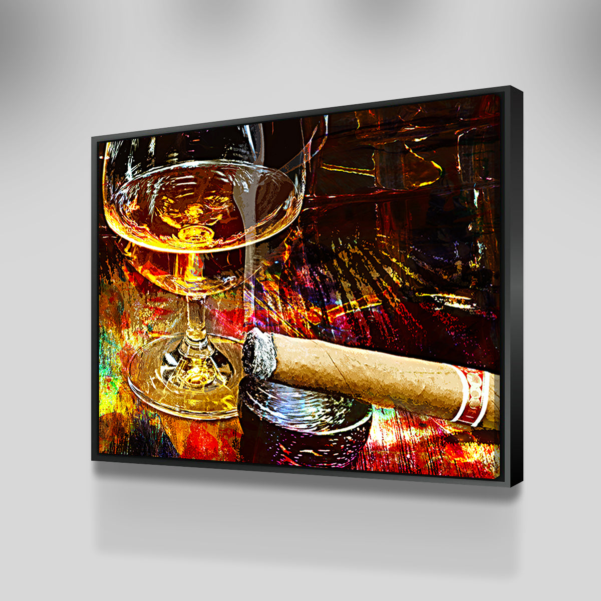 Cigar and Whiskey Wall Art