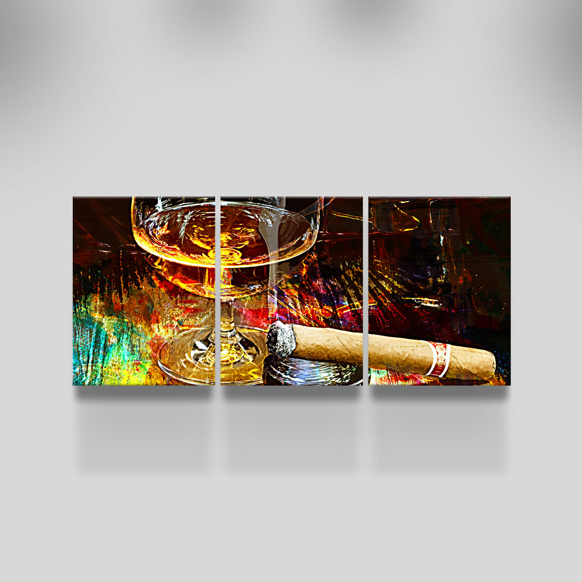 Cigar and Whiskey Wall Art