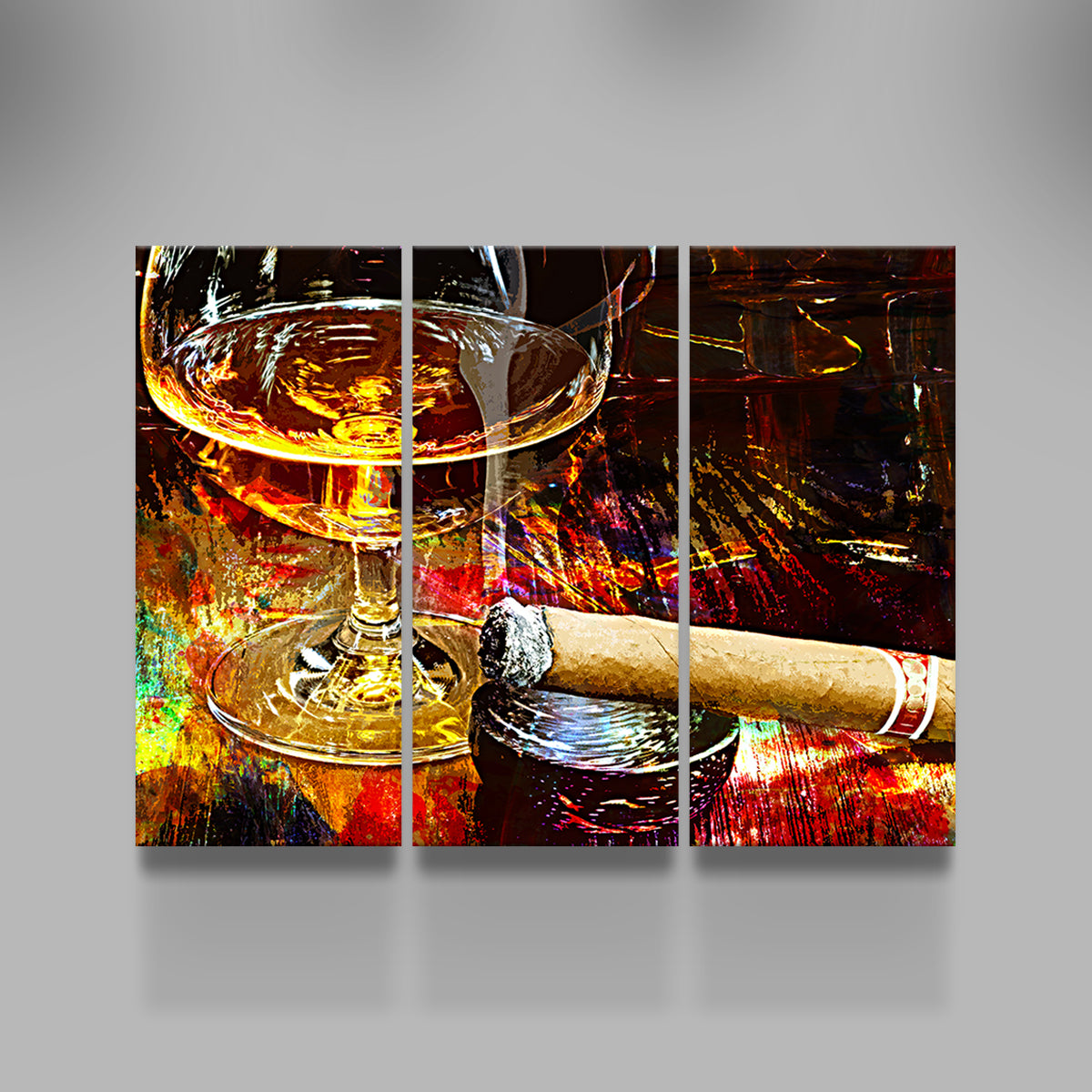Cigar and Whiskey Wall Art
