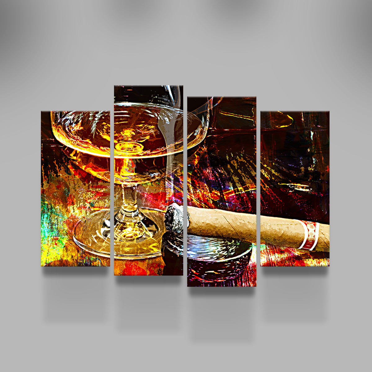 Cigar and Whiskey Wall Art